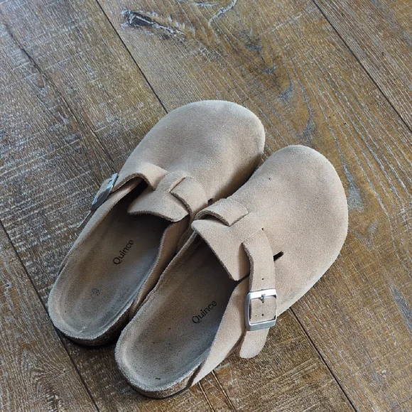 Quince Water Repellent Suede Clog Mule - Picture 1 of 5